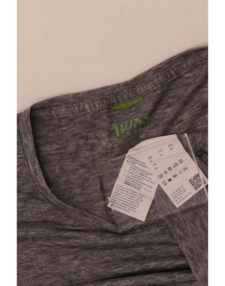 Ανδρικό T-Shirt Hugo Boss Top Medium Grey Geometric Polyester