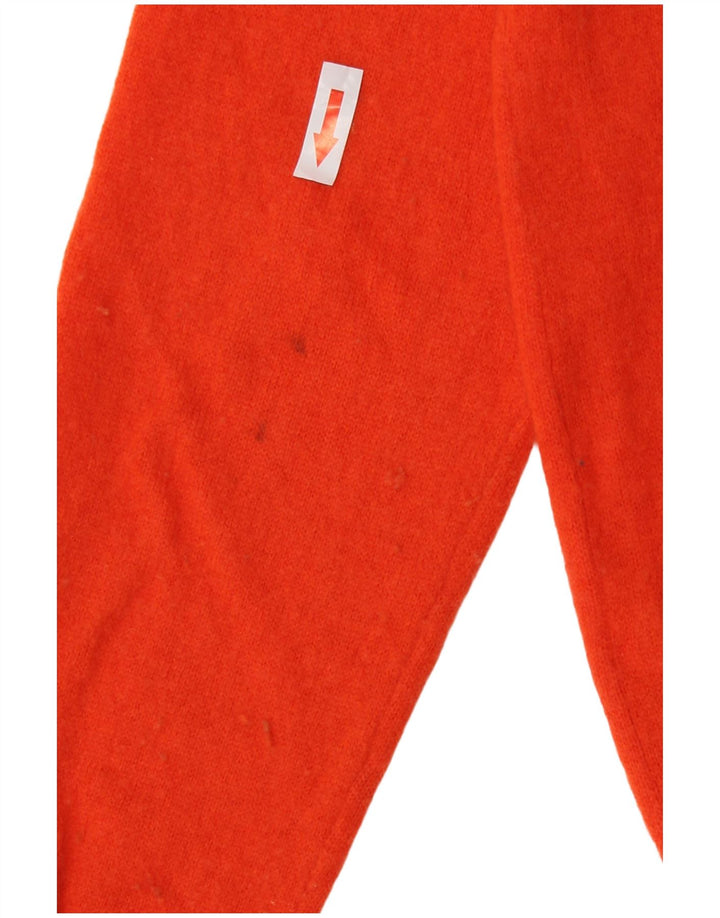 Ανδρικό πουλόβερ Zara Crew Neck Jumper Μικρό Μαλλί πορτοκαλί