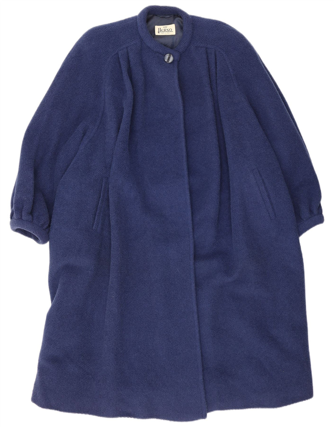 Herno Γυναικείο Πανωφόρι Oversized IT 42 Medium Blue Wool