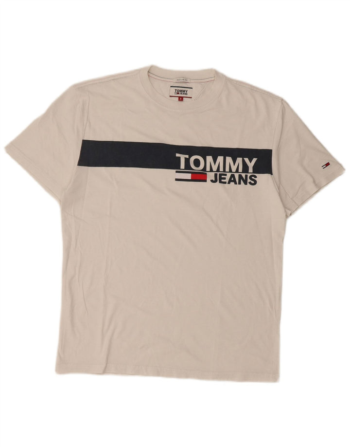 Ανδρικό γραφικό μπλουζάκι TOMMY HILFIGER Top Small White Colourblock