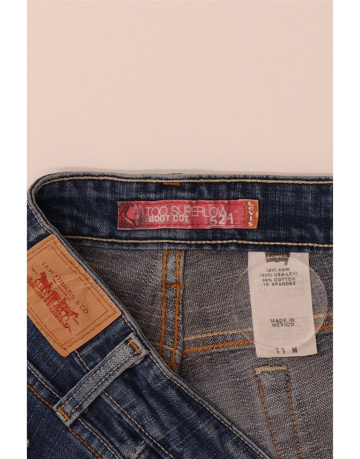 LEVI'S Womens 524 Bootcut Jeans US 11 Large W34 L31 Blue Cotton Vintage Levi's and Second-Hand Levi's from Messina Hembry 