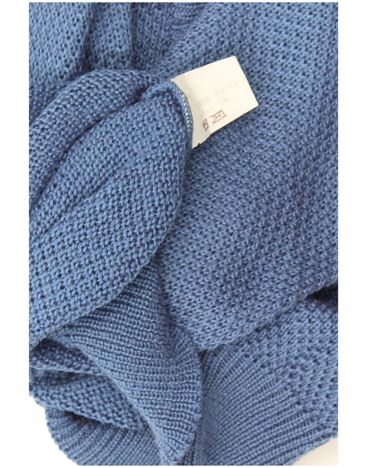 Vintage Γυναικεία Ζακέτα πουλόβερ IT 46 Large Blue Polyester