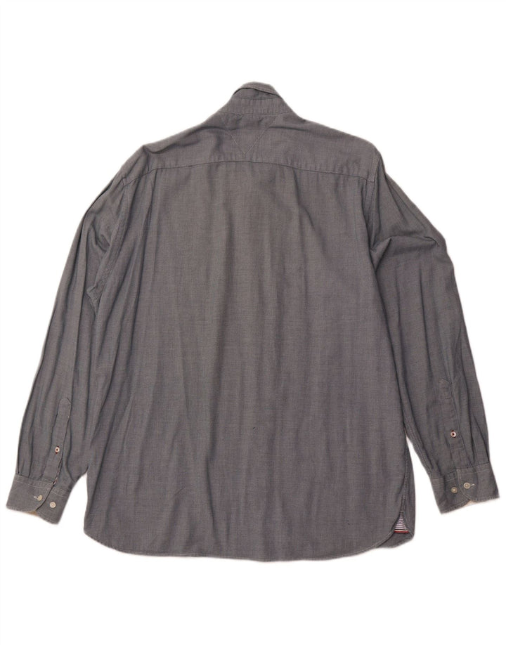 TOMMY HILFIGER Ανδρικό πουκάμισο με κανονική εφαρμογή XL Βαμβακερό με γκρι στίγματα