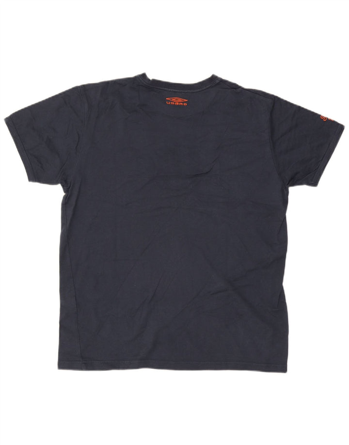Ανδρικό γραφικό T-Shirt Umbro Τοπ μεσαίο μπλε ναυτικό βαμβακερό