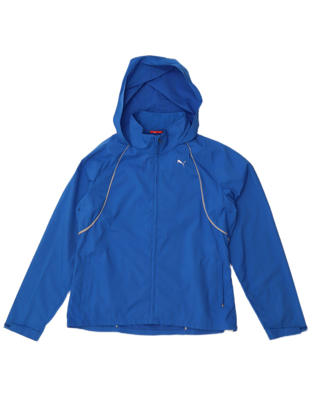 Puma Γυναικείο μπουφάν βροχής με κουκούλα UK 16 Large Blue Polyester