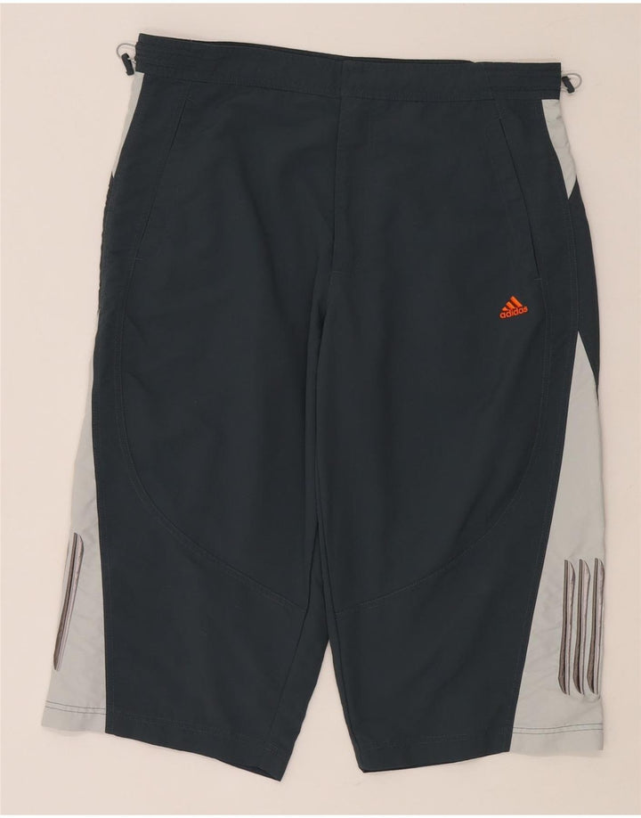 Ανδρικό βερμούδα Adidas αθλητικό σορτς μεσαίου μπλε χρώματος πολυαμίδιο