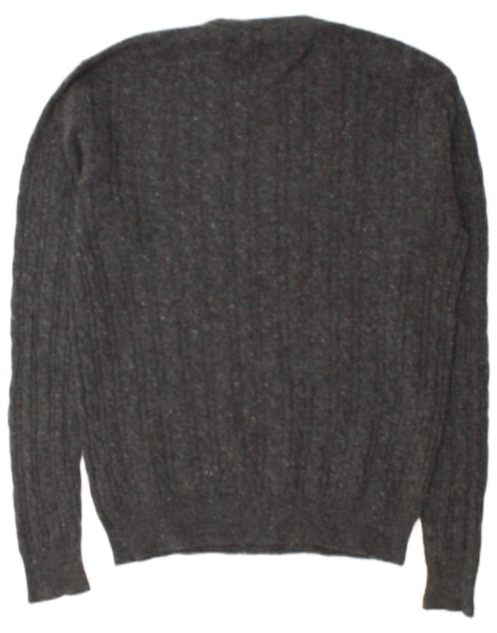 Jack Wills Ανδρικό πουλόβερ με λαιμόκοψη Marlow Crew Medium Grey Flecked