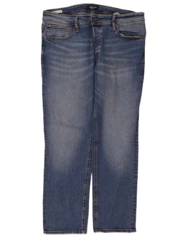 Jack & Jones Ανδρικό Tim Straight Jeans W36 L30 Μπλε βαμβακερό
