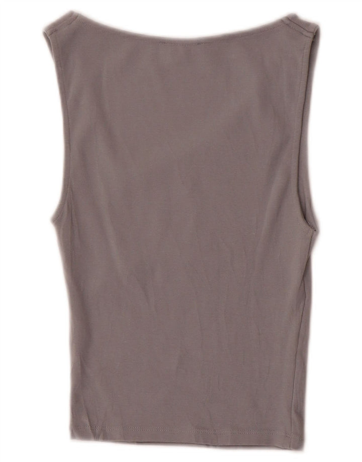 Zara Γυναικείο Crop Vest Top UK 8 Small Grey