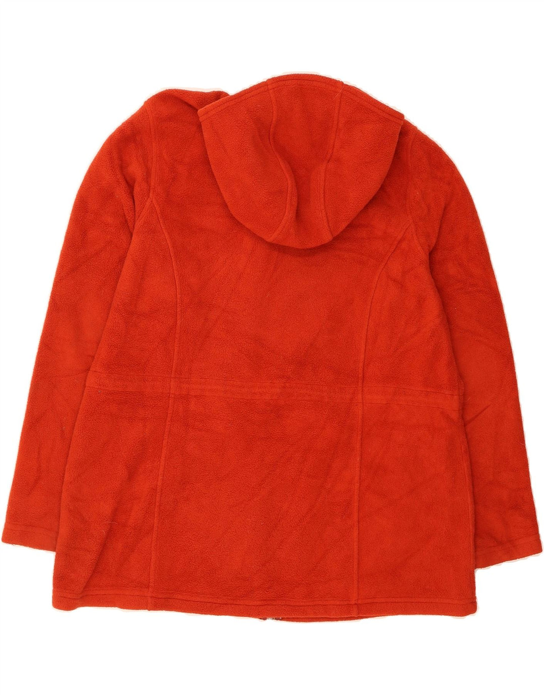 L.L.BEAN Womens Oversized Hooded Fleece Jacket UK 18 XL Red Polyester Vintage L.L.Bean and Second-Hand L.L.Bean from Messina Hembry 