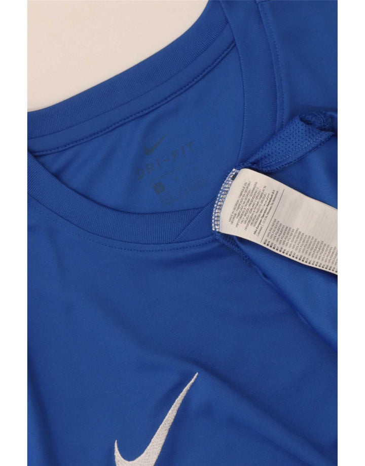 Ανδρικό μπλουζάκι Nike Dri Fit Τοπ μεσαίου μπλε πολυεστέρα