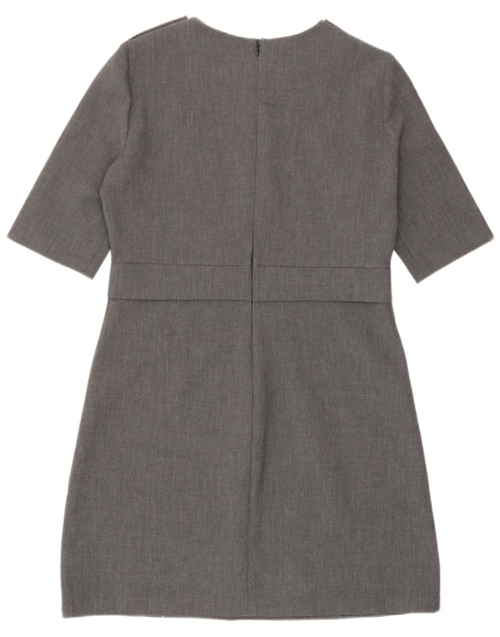 Zara Γυναικείο φόρεμα Shift UK 12 Medium Grey