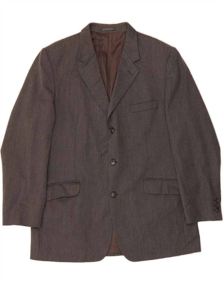 PIERRE CARDIN Mens 3 Button Blazer Jacket IT 52 XL Grey Wool Vintage Pierre Cardin and Second-Hand Pierre Cardin from Messina Hembry 