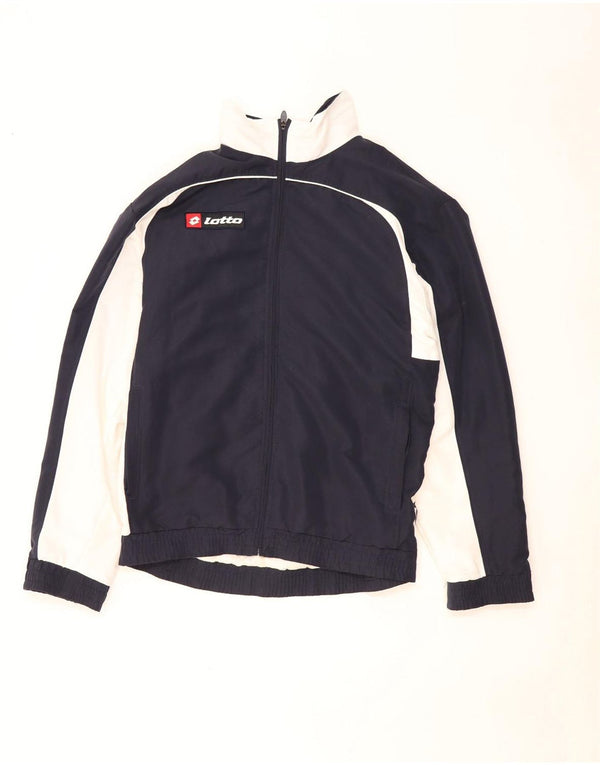 Ανδρική φόρμα Lotto Top Jacket Small Navy Blue Colorblock Polyester