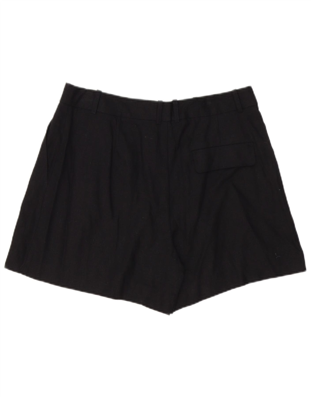 Zara Γυναικείο Σορτς Chino Large W32 Μαύρο Λινό