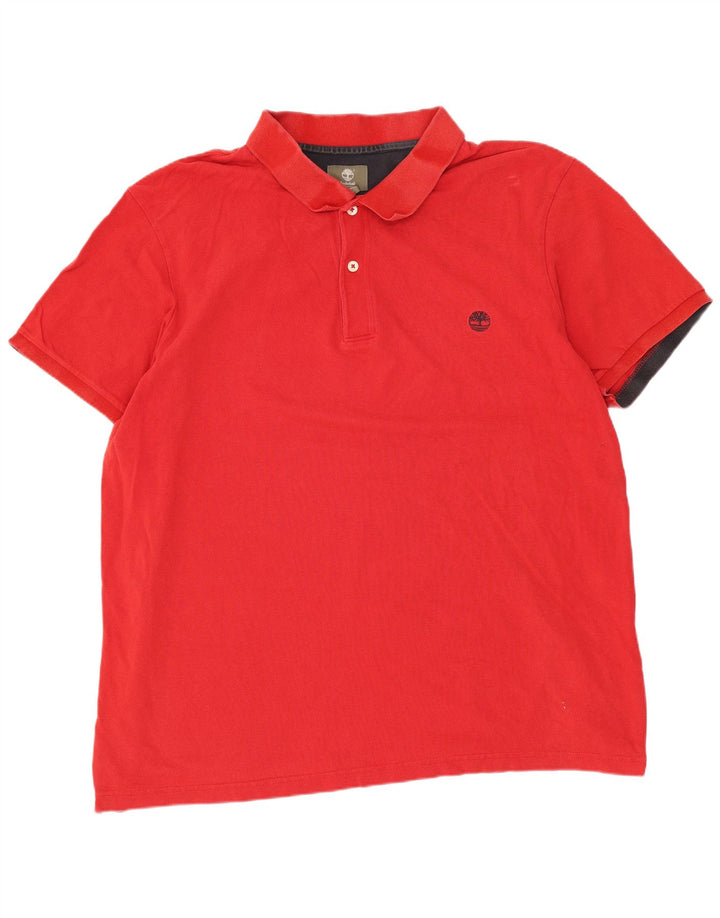 Ανδρικό μπλουζάκι Timberland Earthkeepers Regular Fit Polo 3XL, κόκκινο βαμβακερό