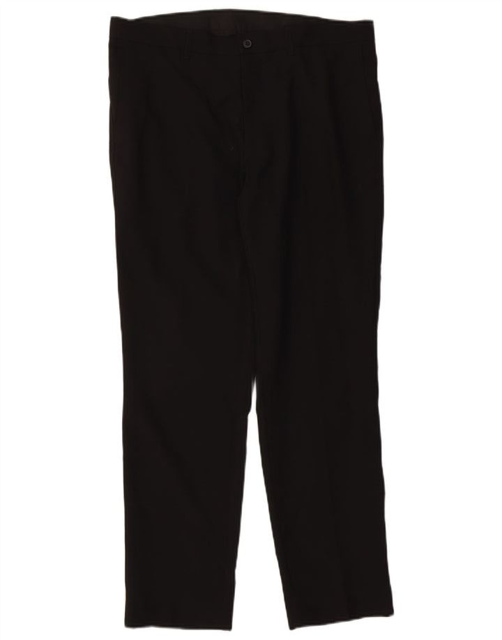 Marks & Spencer Ανδρικό ίσιο παντελόνι Chino W34 L29 Μαύρο πολυεστέρα