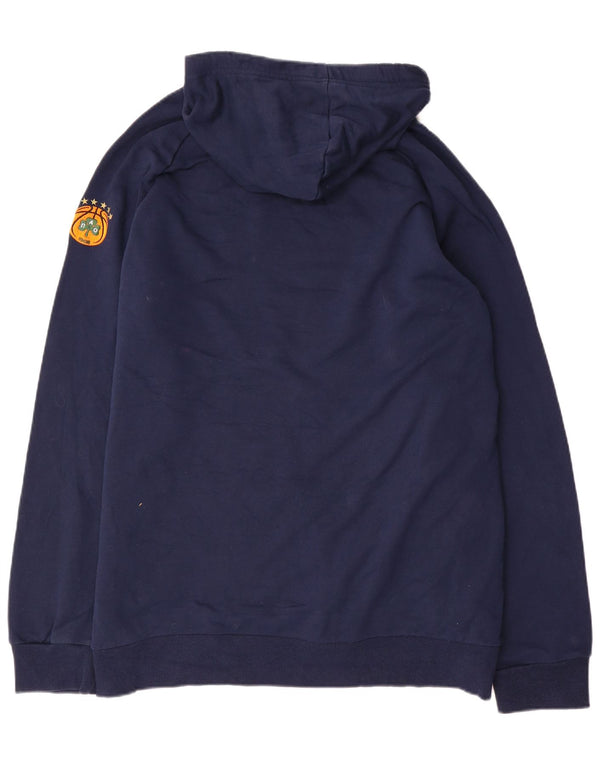Adidas Mens Panathinaikos B.C. Γραφικό Hoodie Jumper 2XL Navy Blue Cotton