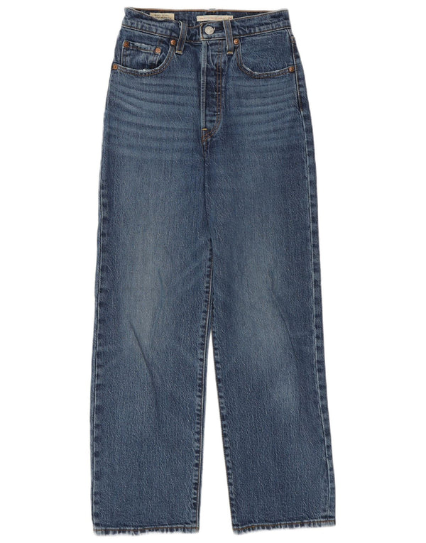 Γυναικείο Levi's Ribcage Straight Jeans W24 L27 Μπλε βαμβακερό