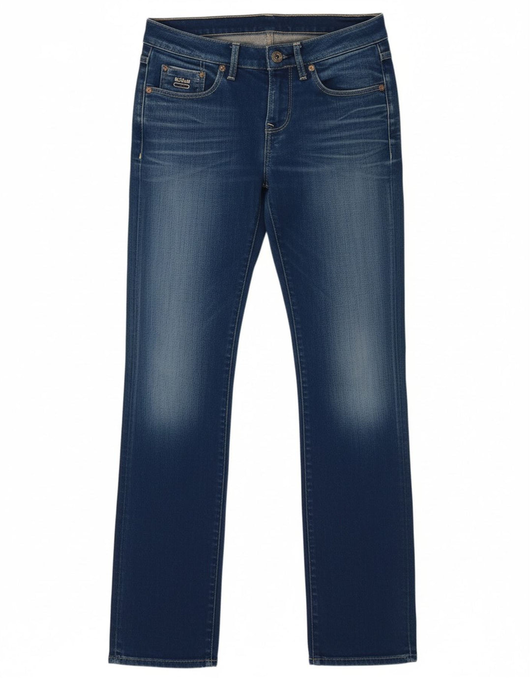 G-STAR Womens Straight Jeans W27 L32 Blue Cotton