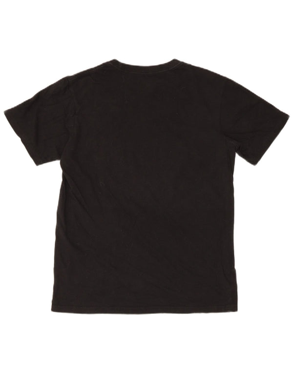 Reebok Ανδρικό T-Shirt με κανονικό γραφικό τοπ Μικρό μαύρο βαμβακερό