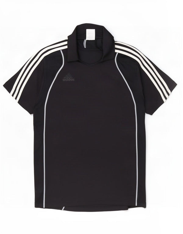 Adidas Mens Clima 365 Polo πουκάμισο μεγάλο μαύρο πολυεστέρα