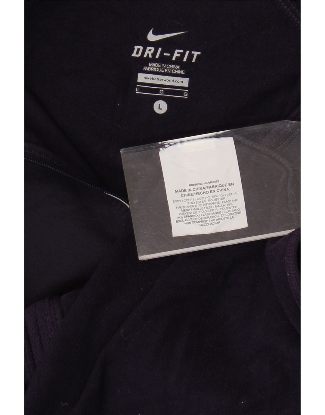 Γυναικεία φόρμα NIKE Dri Fit Top Jacket UK 14 Large Purple Polyester