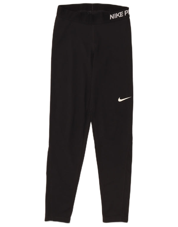 Γυναικεία κολάν Nike Dri Fit Graphic UK 12 Medium Black Polyester