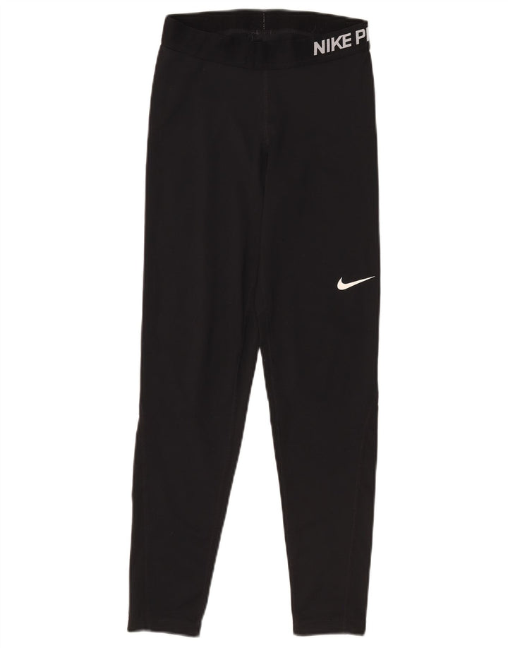 Γυναικεία κολάν Nike Dri Fit Graphic UK 12 Medium Black Polyester