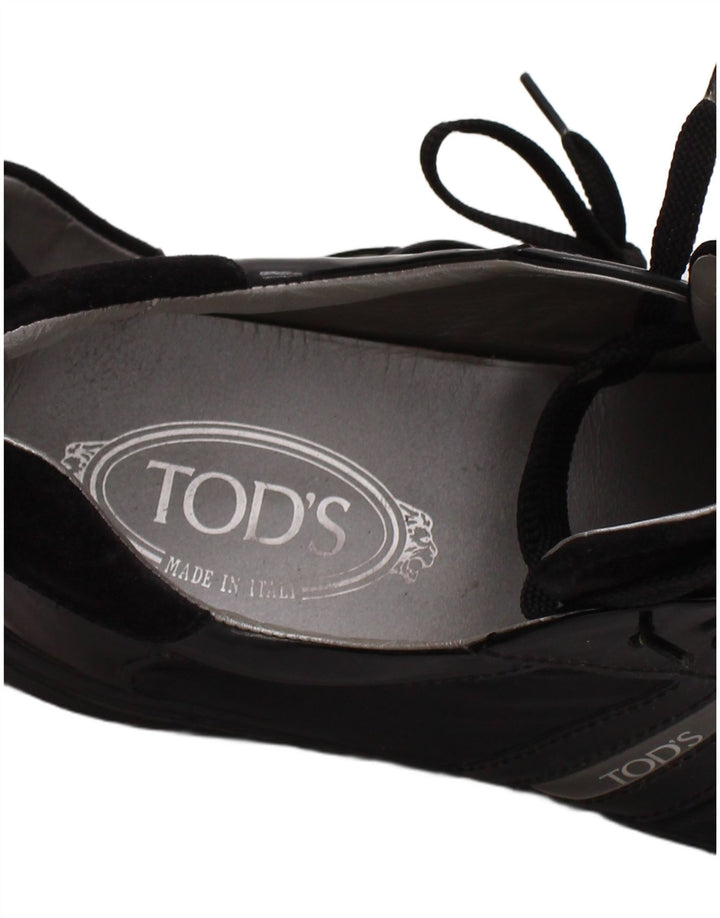 Tod's Mens Sneakers Trainers UK Size 8 Μαύρο