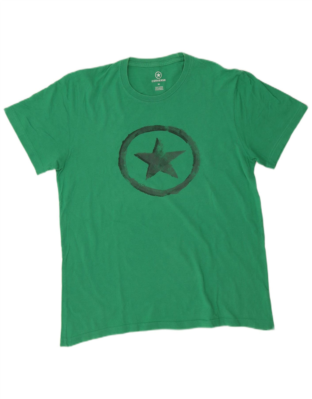 Ανδρικό γραφικό T-Shirt Converse Top Μεσαίο πράσινο βαμβακερό