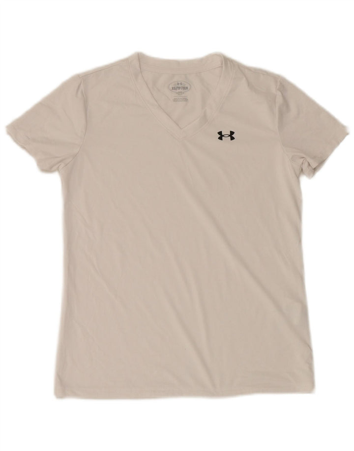 Under Armour Ανδρικό T-Shirt Top XS Λευκό Πολυεστέρα