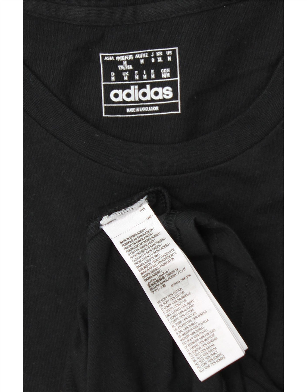 Ανδρικό T-Shirt Adidas Τοπ μεσαίο μαύρο βαμβακερό