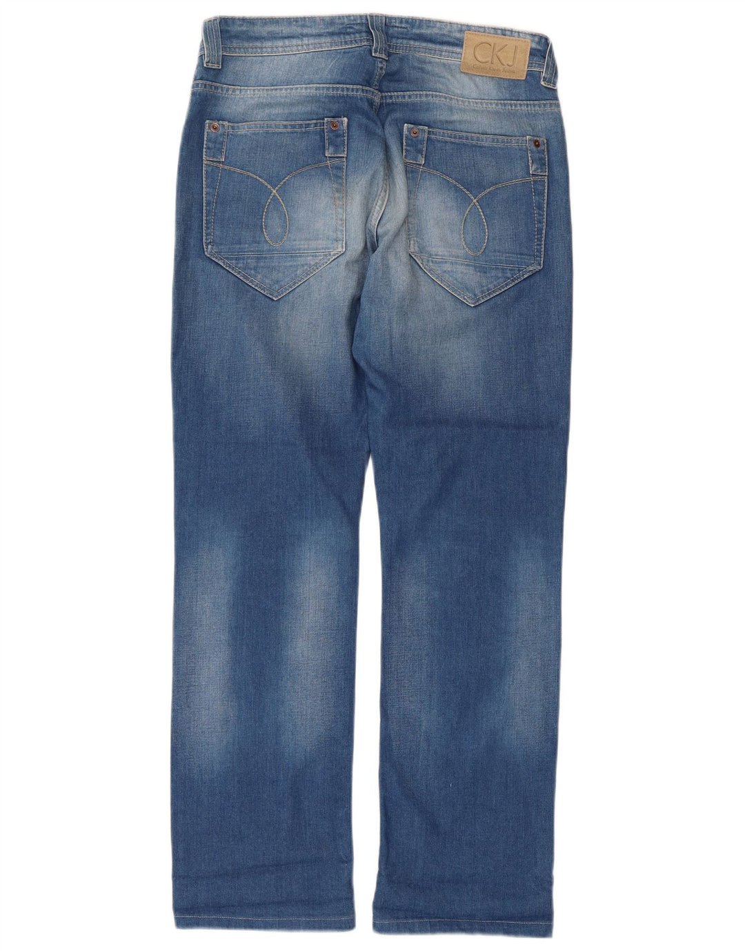 Γυναικείο τζιν ίσιο Calvin Klein W31 L29 Μπλε βαμβακερό