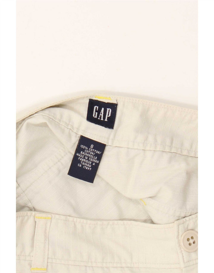 Γυναικείο σορτς Chino Gap US 8 Medium W28 Beige Check Cotton