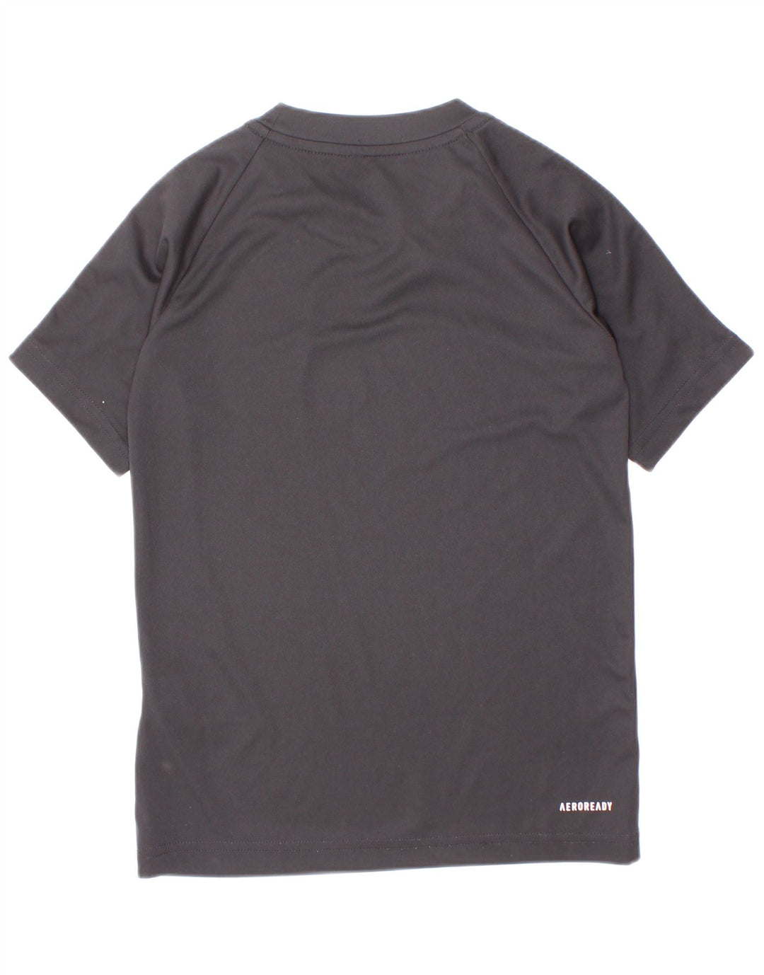 Adidas Boys Aeroready T-Shirt Top 7-8 Years Black Polyester