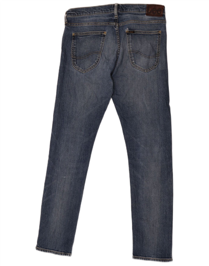 Lee Mens Luke Slim Jeans W30 L32 Navy Blue Cotton