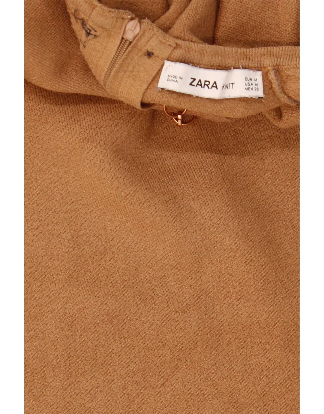 Zara γυναικείο κοντομάνικο τοπ UK 12 Μεσαίο καφέ