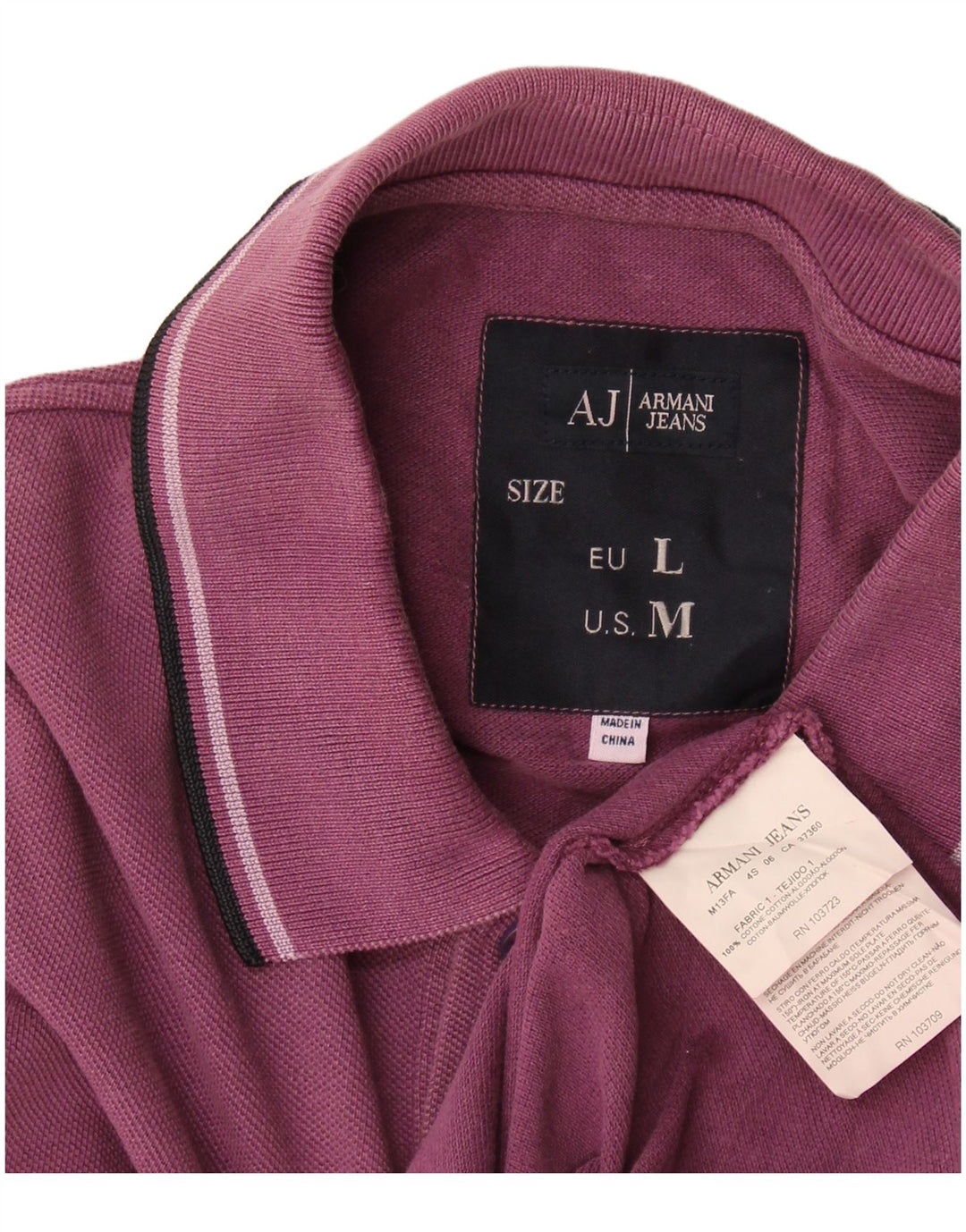 Ανδρικό πουκάμισο πόλο Armani Jeans, μεσαίο βαμβακερό βαμβακερό