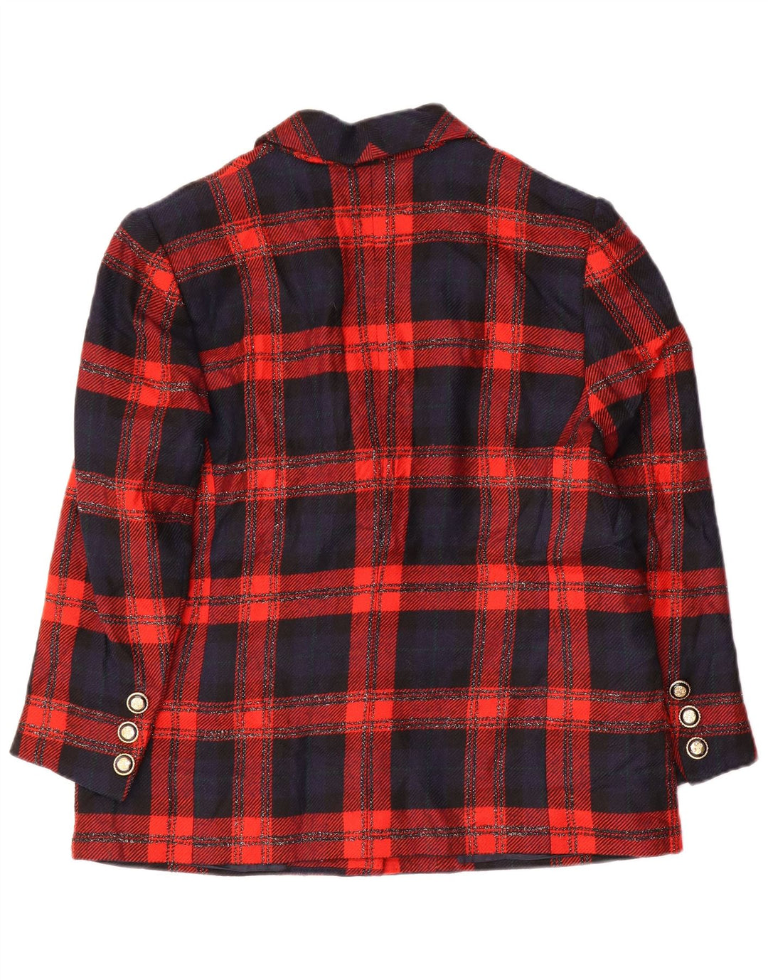 Graziella Γυναικείο σακάκι 2 κουμπιών UK 16 Large Red Check
