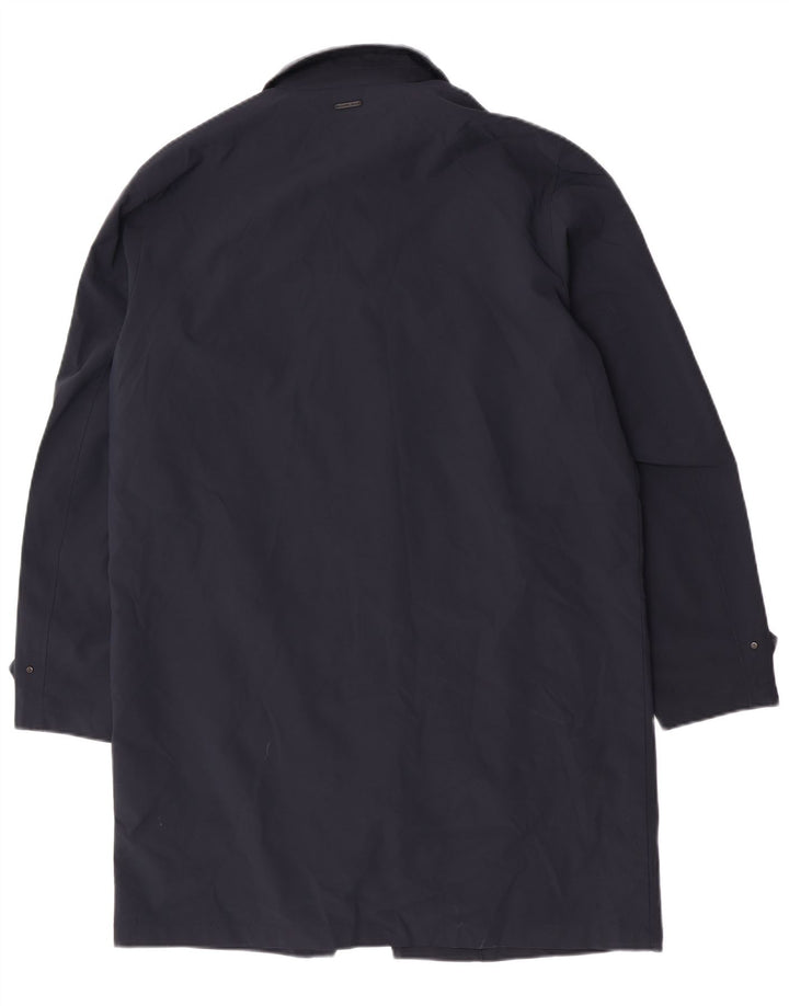 Michael Kors Ανδρικό Πανωφόρι UK 36 Small Navy Blue Polyester