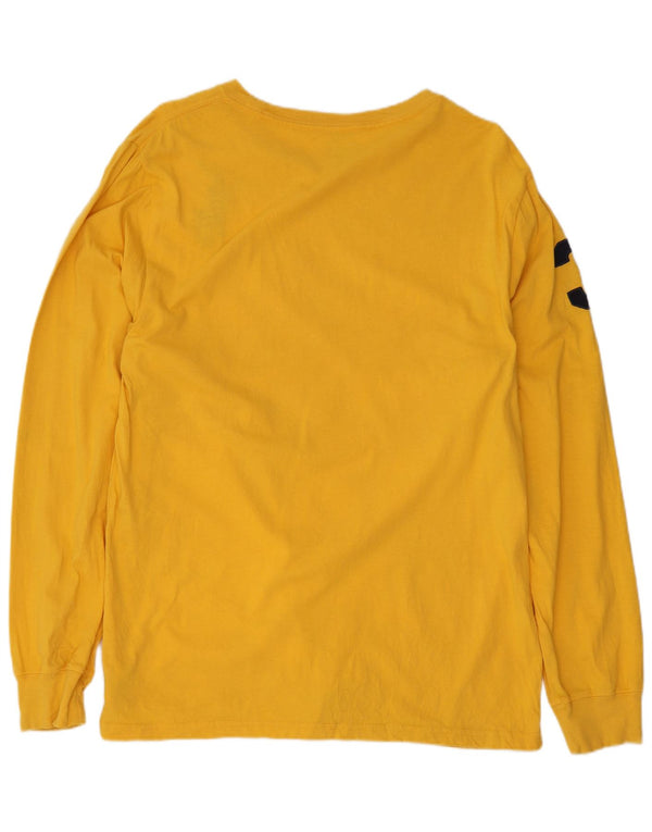 Polo Ralph Lauren Boys Graphic Top Μακρυμάνικο 15-16 ετών XL Κίτρινο βαμβακερό