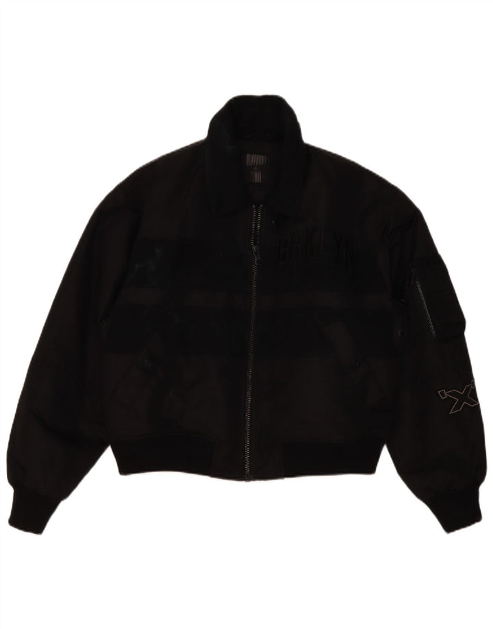 Superdry Γυναικείο Crop Oversized Bomber Jacket UK 10 Small Black