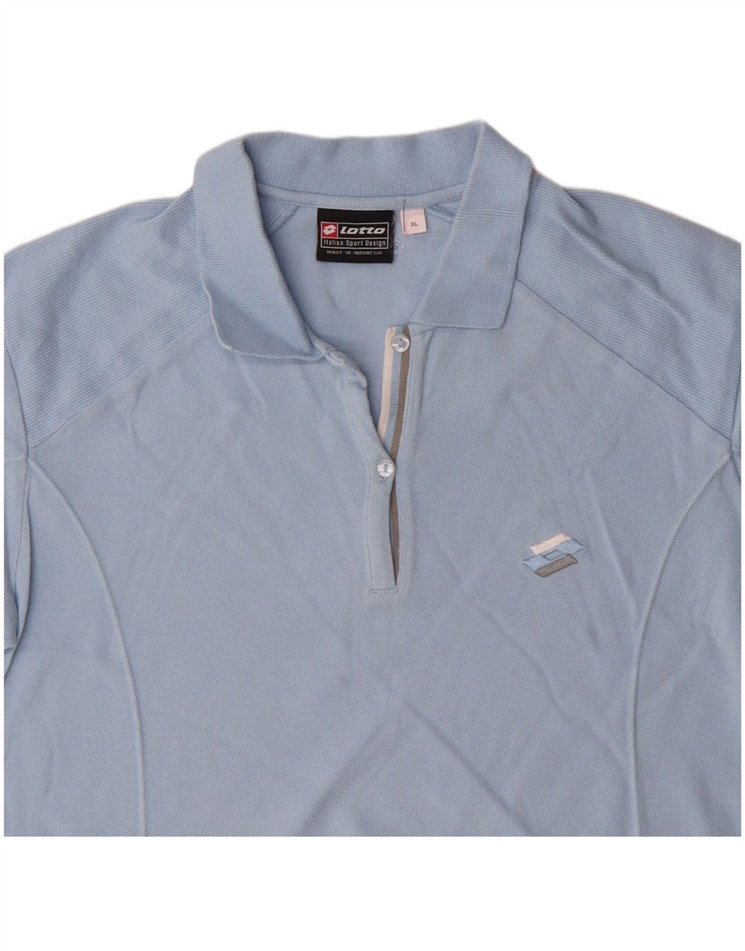 Γυναικείο μπλουζάκι πόλο LOTTO UK 18 XL Μπλε βαμβακερό