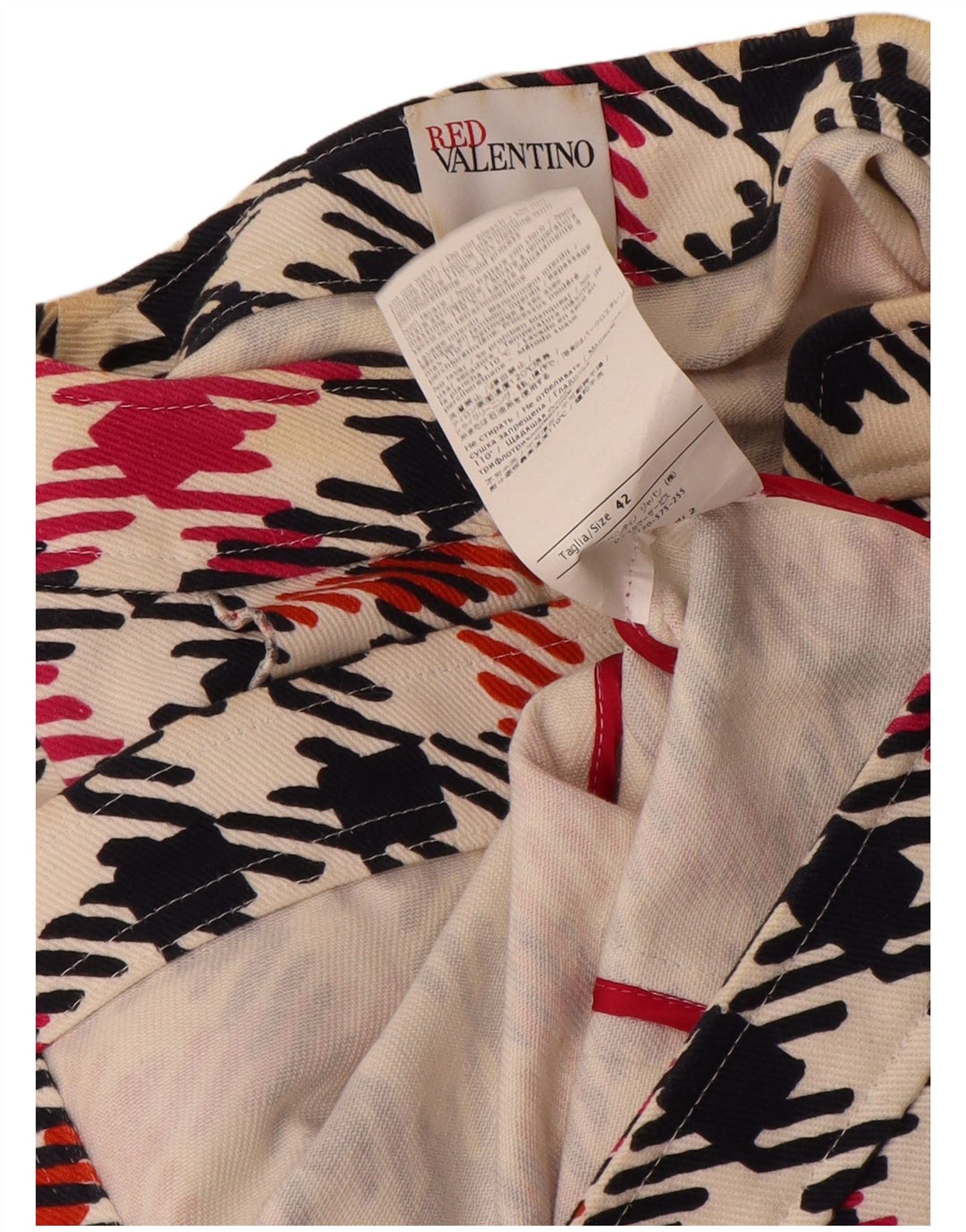 Κόκκινο από Valentino Γυναικείο Crop Blazer Jacket IT 42 Medium Πολύχρωμο