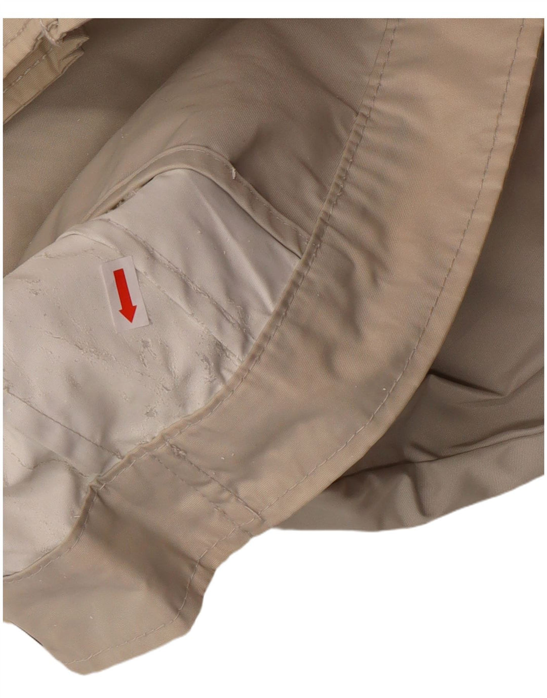 REFRIGUE Mens Bomber Jacket UK 40 Large Beige Colourblock Nylon