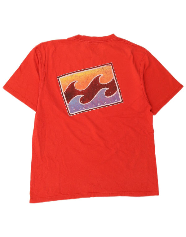 Billabong Mens Graphic T-Shirt Top XS Red Cotton
