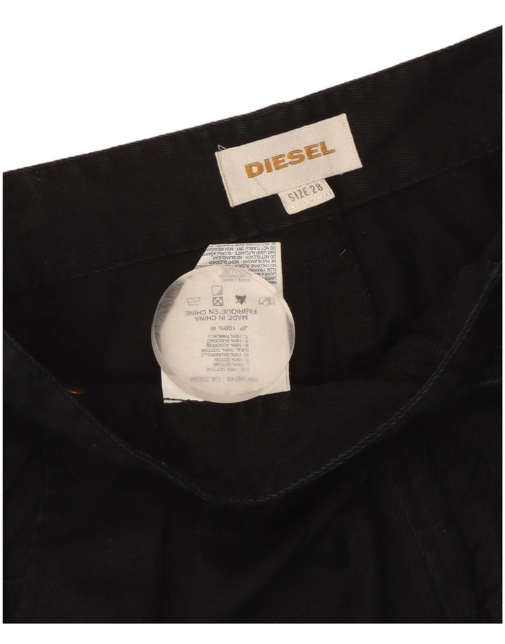 Diesel Γυναικείο Cropped Παντελόνι W32 L25 Μαύρο Βαμβακερό