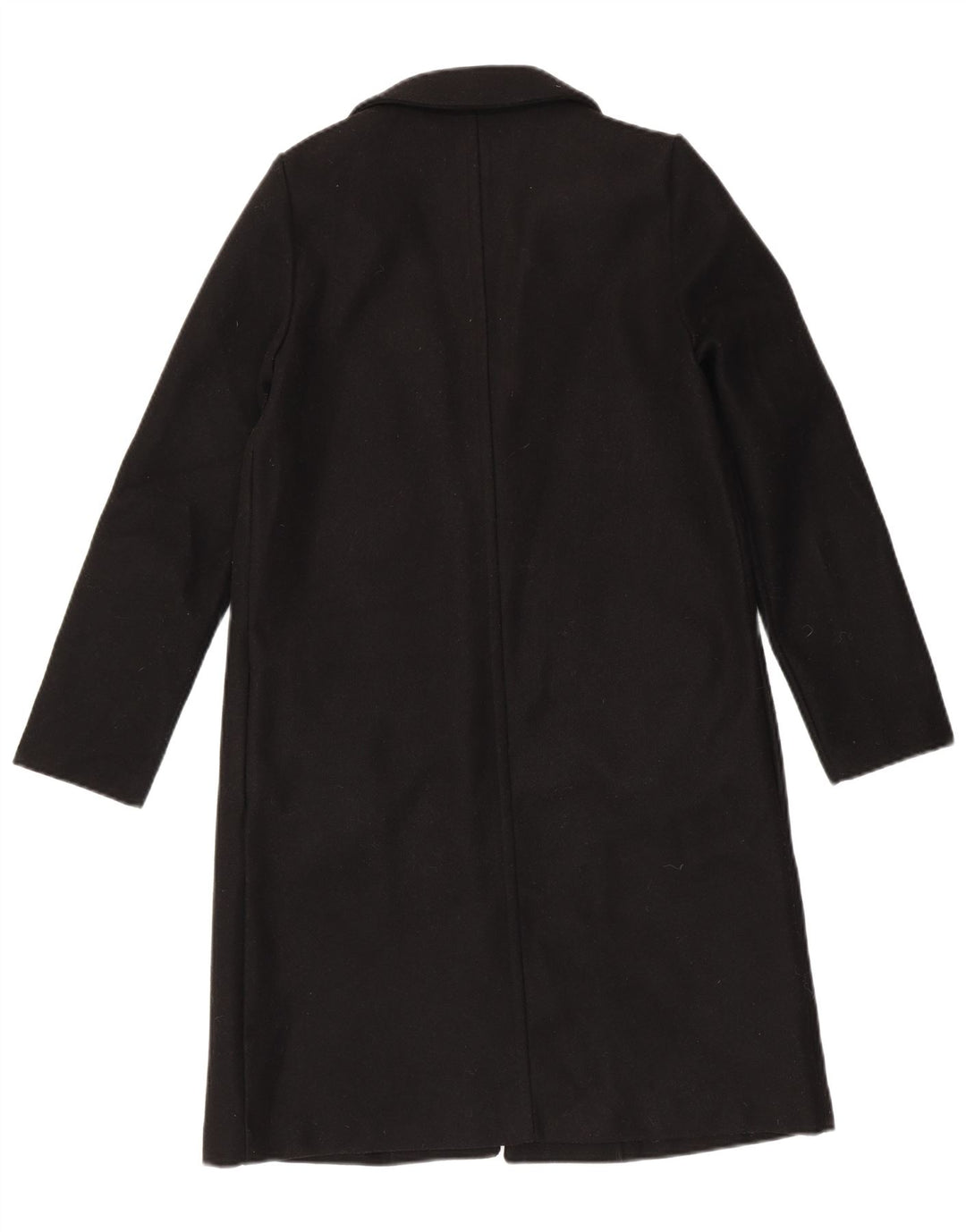 ZARA Γυναικείο Ανοιχτό Παλτό UK 10 Small Black Polyester