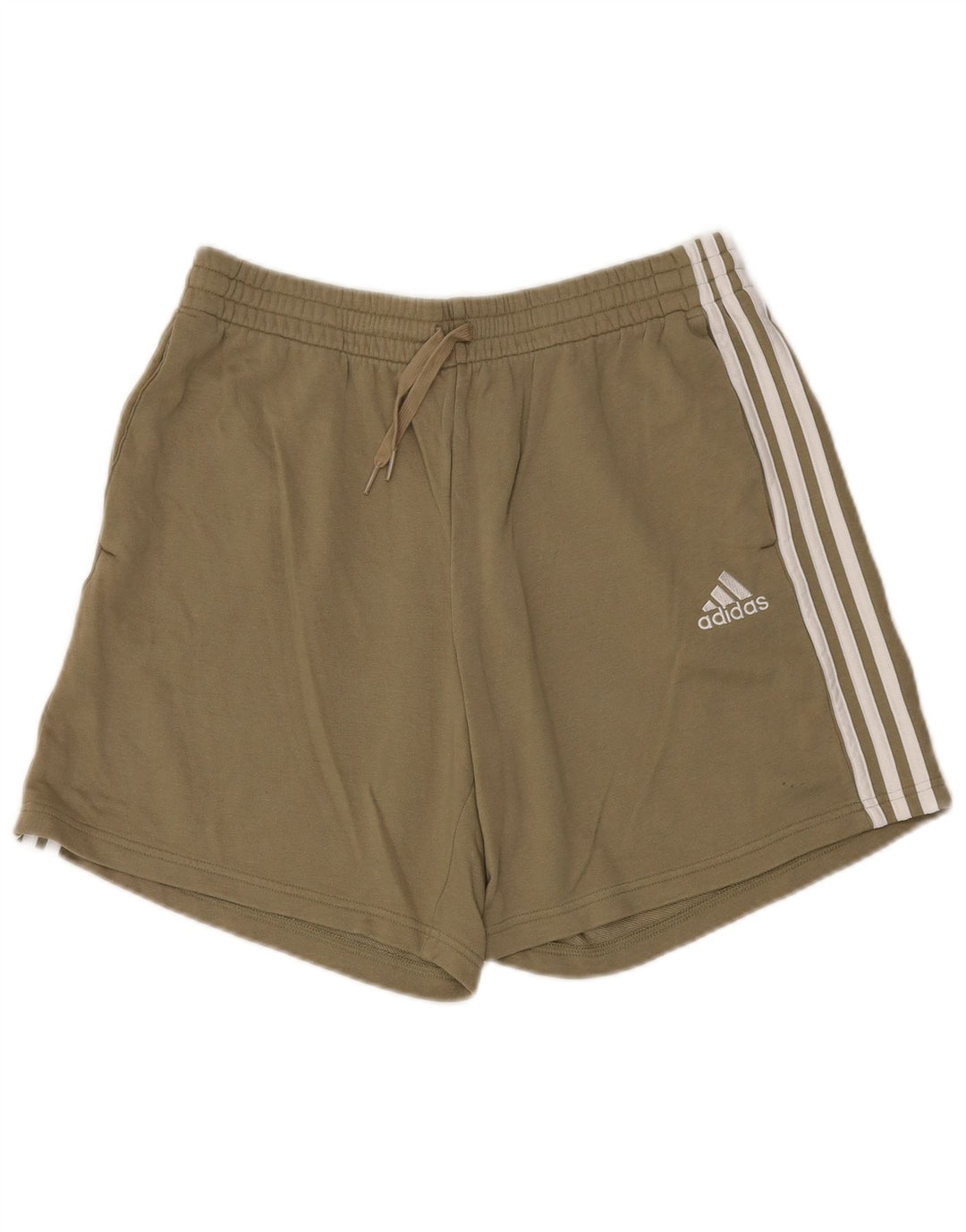 Ανδρικό αθλητικό σορτς Adidas μεγάλο χακί βαμβακερό